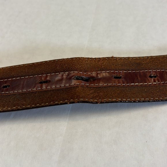 MENS SILVER CREEK LEATHER BELT 34 - Picture 6 of 13